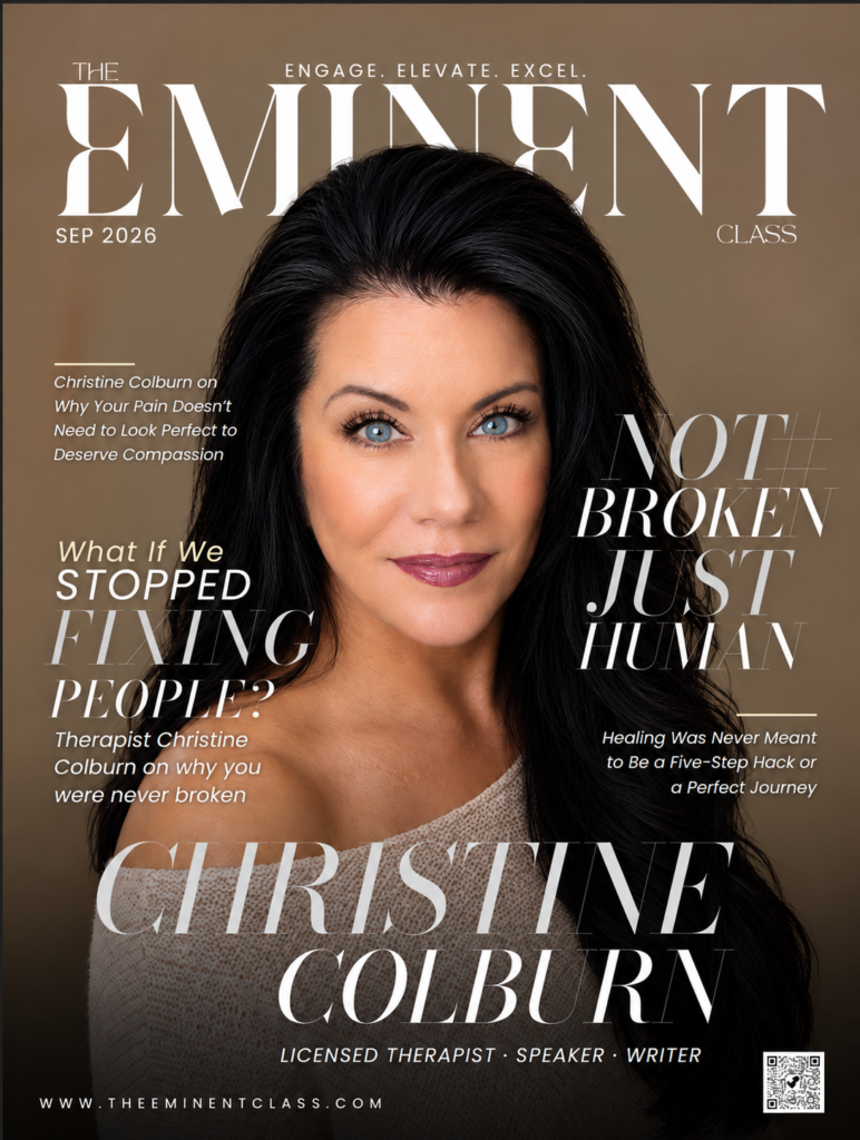 Woman on cover of magazine cover